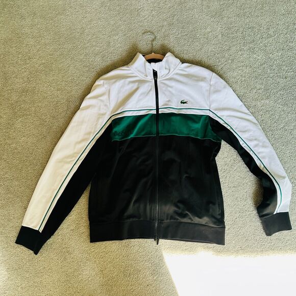 Lacoste Sport Men's Green and Black Tracksuit Set, Size L - Picture 2 of 12